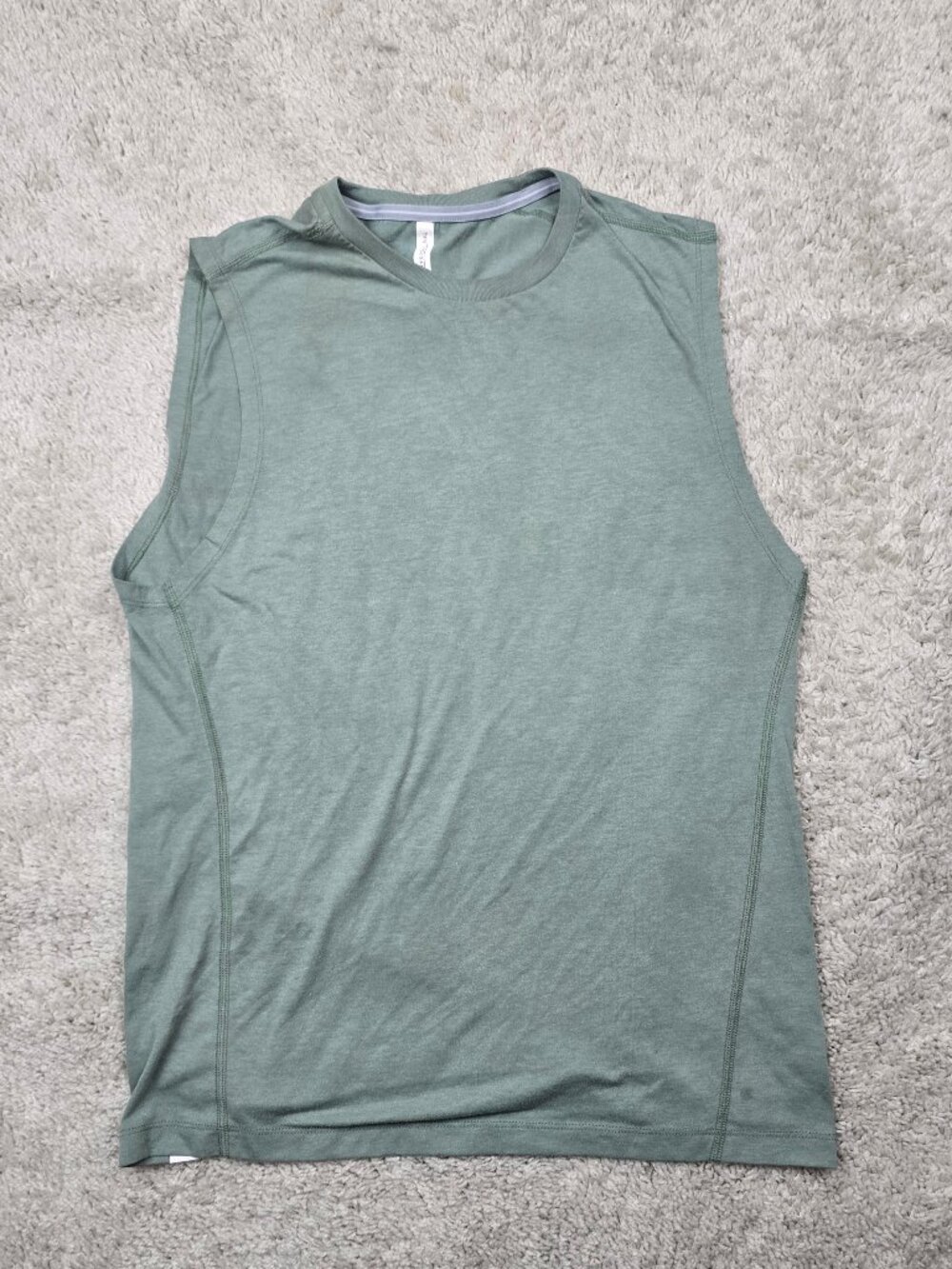 Ten Thousand Mens Medium M Green Durable Muscle Tee Athletic Gym Workout Shirt